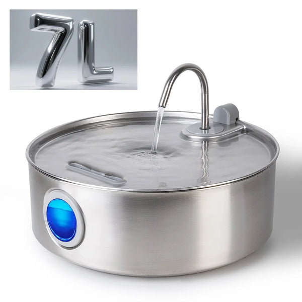 7L large-capacity smart pet drinking water device, safe and hygienic water circulation and filtration, so you can drink with con